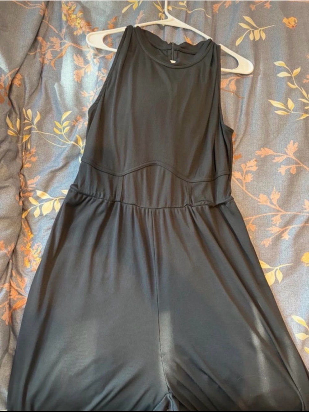 Cider Sleeveless Black One-Piece Romper